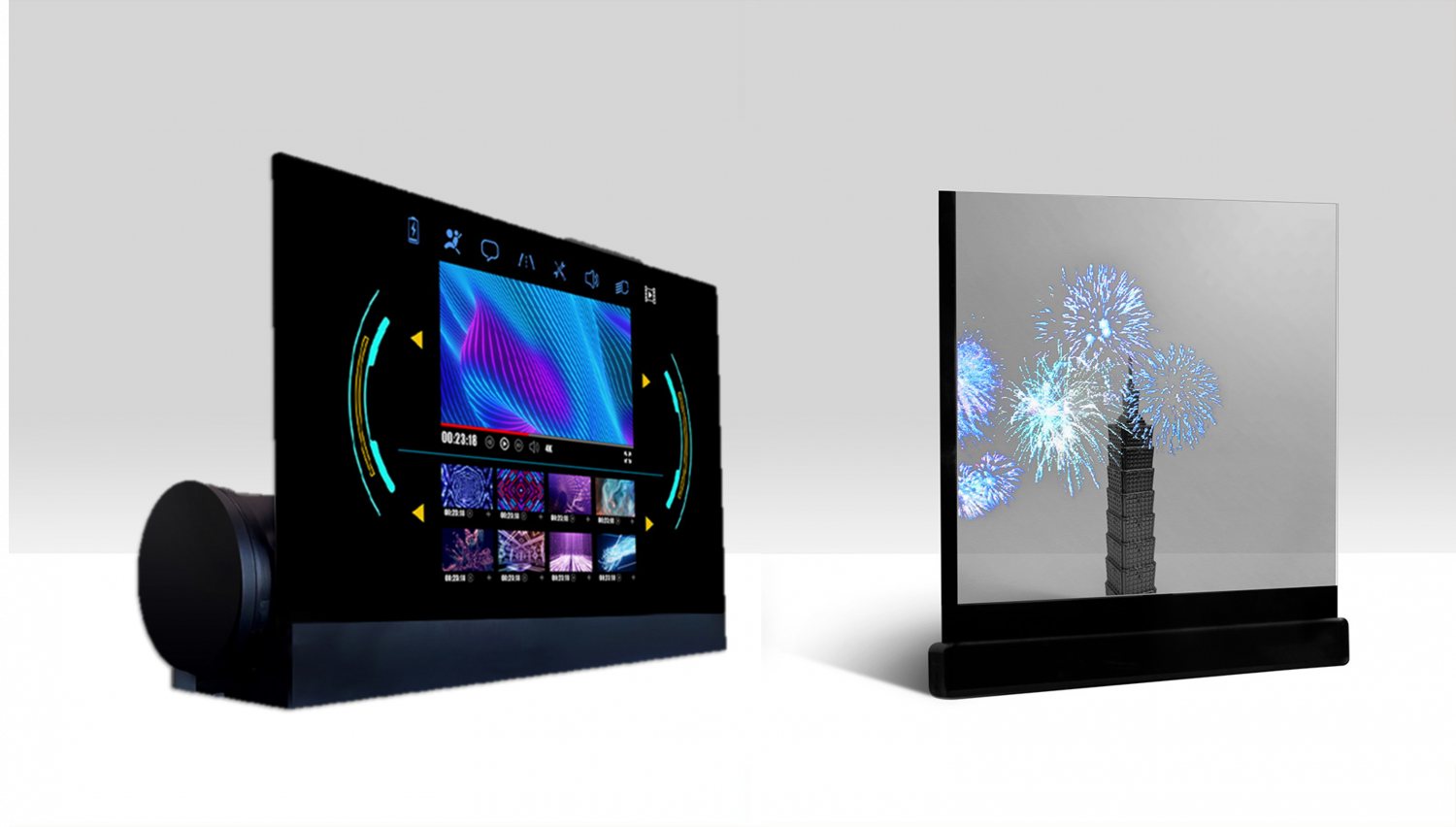 可捲式、折疊性、高透明